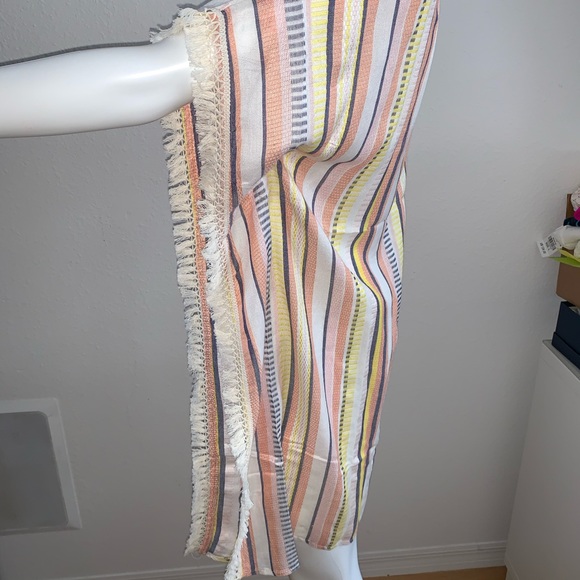 Striped cotton fringe poncho from Bloomingdales - Picture 3 of 7